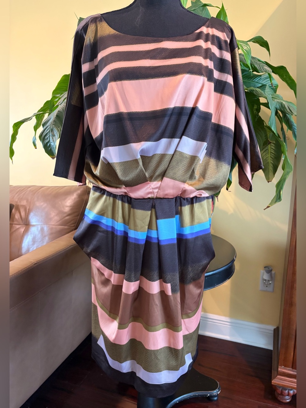 NWT!! Vince Camuto multicolored striped sheath dress - size 12